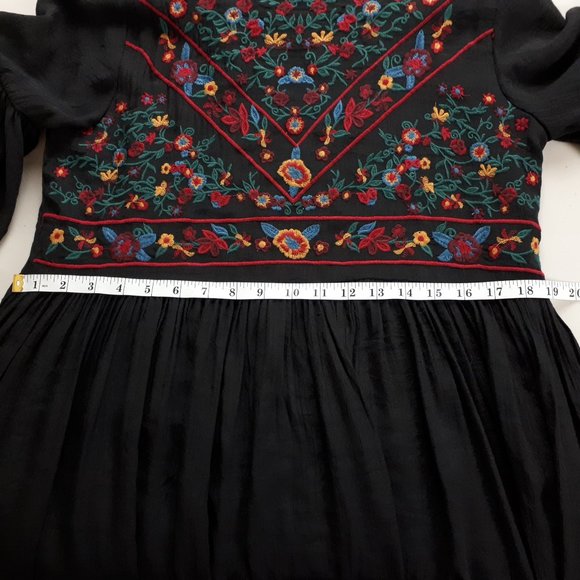 Umgee Black Embroidered Boho Dress - Picture 9 of 16